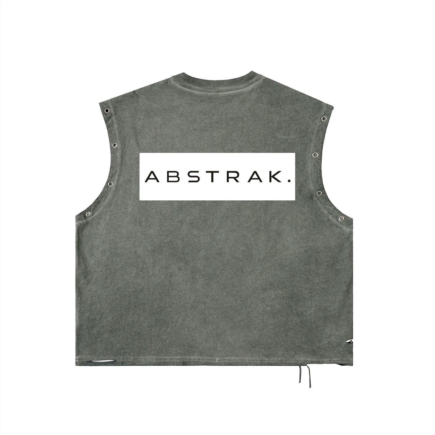 Distressed Grommet Eyelet Tank Top