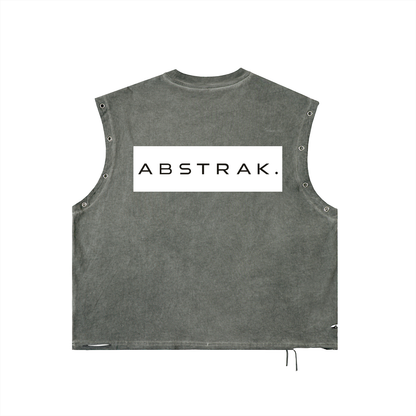 Distressed Grommet Eyelet Tank Top